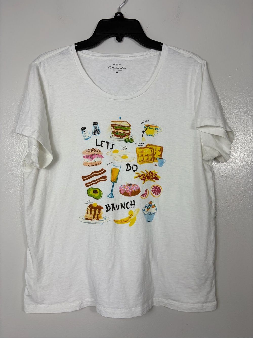 J. Crew Factory “Let's Do Brunch" Collector Tee sz XL